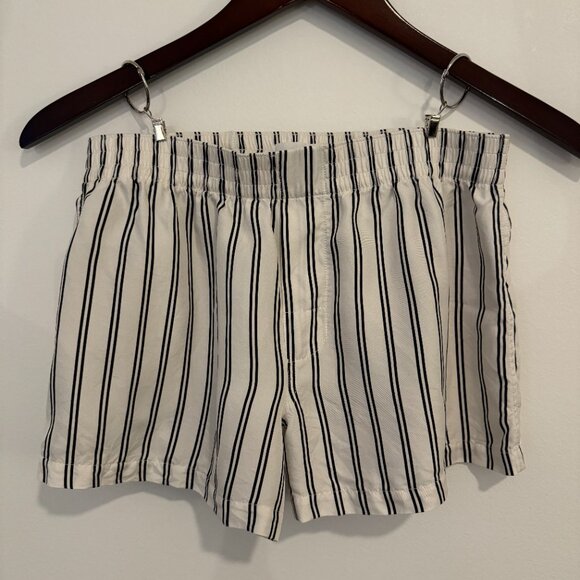 NWOT Charlie by MZ Silk Boxer // Black and White Stripe // Size L - Picture 2 of 7